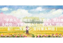 “平凡人”的崛起！vivo发展史，坚持埋头种因vivo手机创始人「“平凡人”的崛起！vivo发展史，坚持埋头种因」