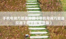 手机电视万能遥控器（手机电视万能遥控器下载手机 免费版）