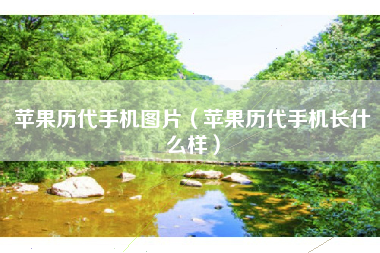 苹果历代手机图片（苹果历代手机长什么样）