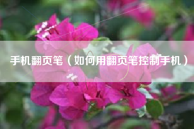 手机翻页笔（如何用翻页笔控制手机）