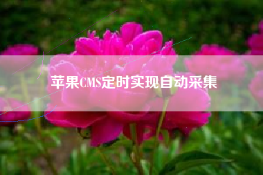 苹果CMS定时实现自动采集
